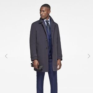 Gutteridge Raincoat, Navy Blue, Men’s Size M